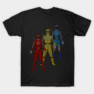 NINJA STORM RED YELLOW & BLUE POWER RANGERS NINJA STORM T-Shirt